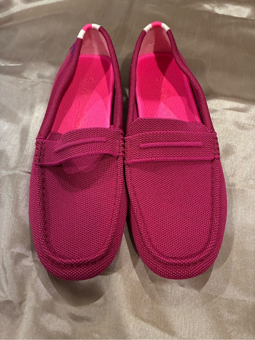 Rothy’s Women's Slip-On Loafer Flats in Deep Magenta Size 8